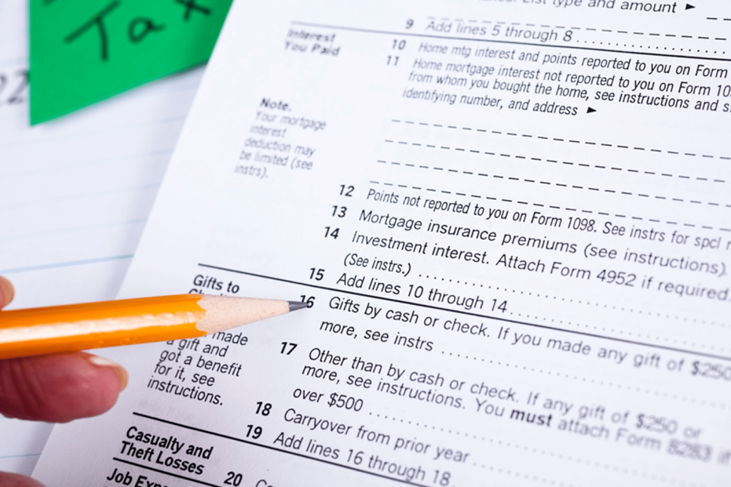 Charitable donations and taxes